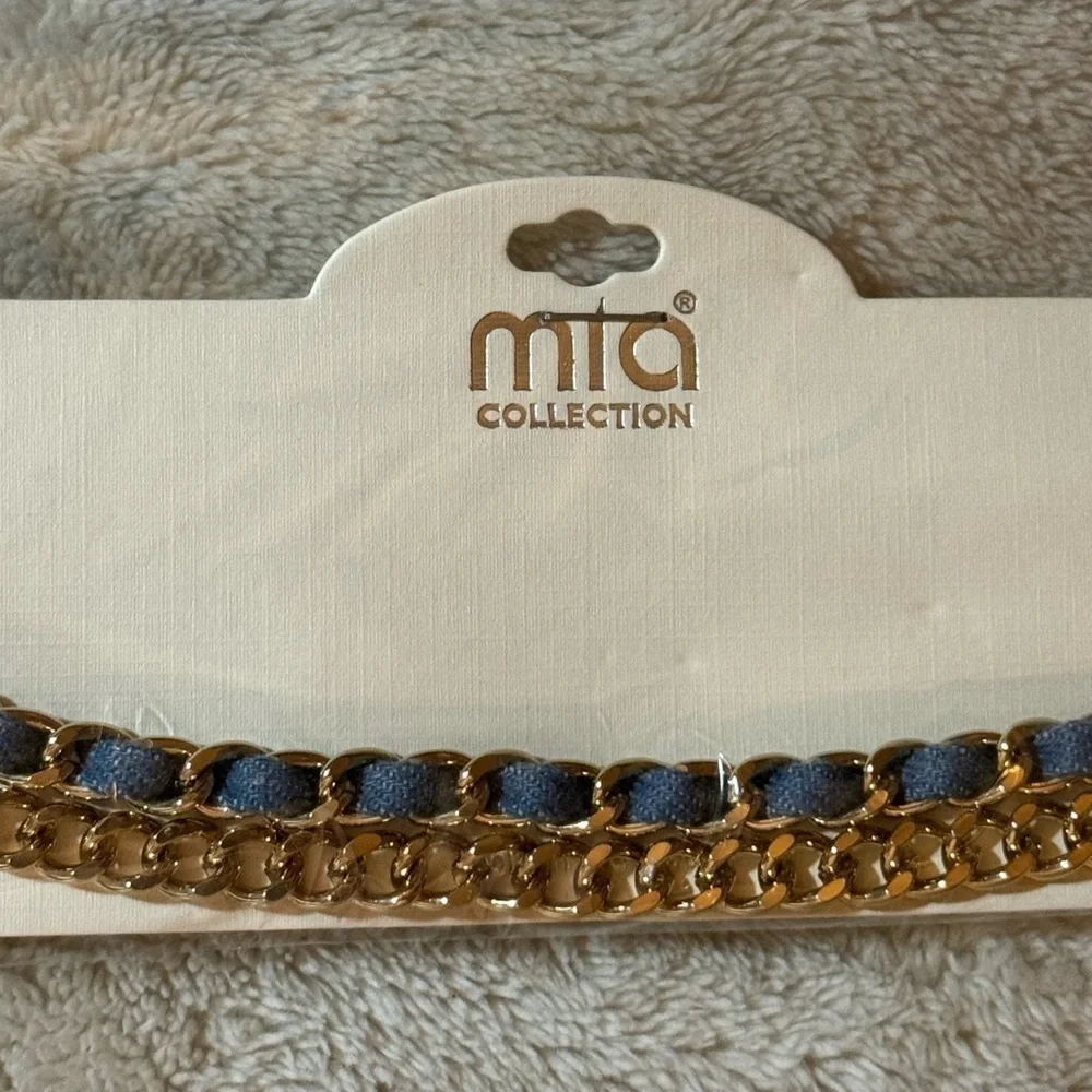 Mia Gold Tone Chain Necklace Set